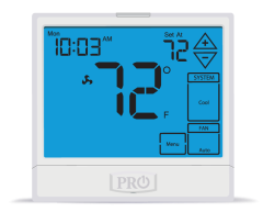 PRO1IAQ Digital Programmable Touchscreen Thermostat 3H/2C 7 Day 5/1/1