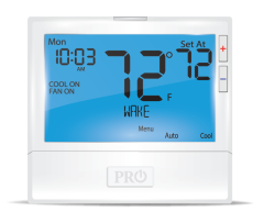 Pro1 T805 7/5+1+1 Day Programmable Thermostat 1H/1C, 24Vac/3Vdc (2 AA)
