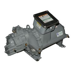 Semi-Hermetic 74mm Geared Twin Screw Compressor, 78CFM, 460Vac (XL, PW), Three Phase