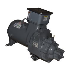 Semi-Hermetic 74mm Geared Twin Screw Compressor, 78CFM, 460Vac (XL, PW), Three Phase