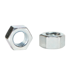 Low Carbon Steel Finished Hex Nut, Zinc-Plated 3/8&quot;, 16 TPI