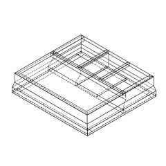 CDI 10&quot; Curb Adapter, Welded, Carrier to Carrier