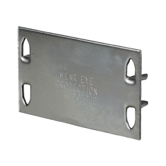 Steel Safety Plate, 3&quot; x 5&quot;, 16ga