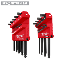 Milwaukee® 22-Key Ball End L-Style Hex Key Set - SAE/Metric