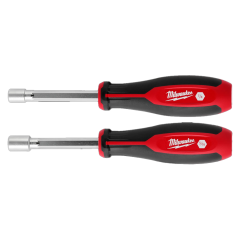 Milwaukee® HollowCore™ 2pc Magnetic Nut Driver Set, 1/4&quot; &amp; 5/16&quot; x 7-1/2&quot;