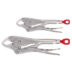 Milwaukee® 2 Piece 7&quot; &amp; 10&quot; Curved Jaw Locking Pliers with Maxbite