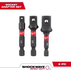 Milwaukee® SHOCKWAVE™ Impact Duty Hex Shank Socket Adapter Set