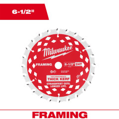 Milwaukee® Thick Kerf Framing Circular Saw Blade, 6-1/2&quot;, 24T 