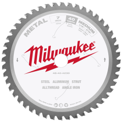 Milwaukee® Metal &amp; Stainless Circular Saw Blade, 7-1/4&quot;, 40T