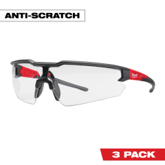 Milwaukee® Safety Glasses - Clear Anti-Scratch Lenses