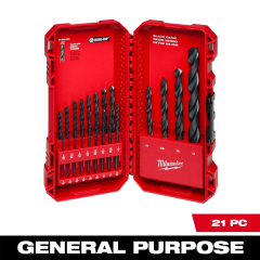 Milwaukee® THUNDERBOLT® Black Oxide Drill Bit Set (21PC)
