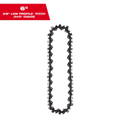 Milwaukee® 6&quot; 3/8&quot; LOW PROFILE™ Pitch, .043&quot; Gauge Saw Chain