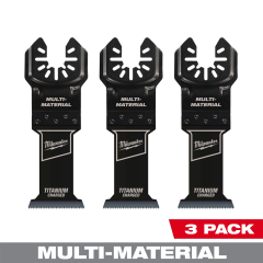 Milwaukee® Bi-Metal Multi-Material Universal Fit Oscillating Multi-Tool Blade, 1-3/8&quot; (3 PK)