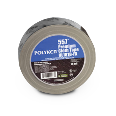 Polyken® 557 Premium UL 181B-FX Listed Duct Tape, 2 in., 60 yd, 14 mil (Metallic)
