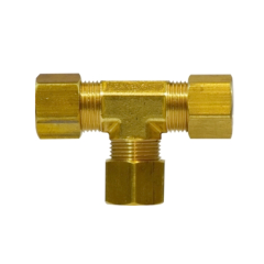 64-6 Brass Compression Tee 3/8&quot;