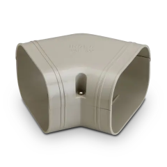 Rectorseal® Slimduct® 100 Line Set Cover 45° Flat Elbow, 3-3/4&quot; (Ivory)