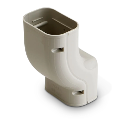 Rectorseal® Slimduct® 100 Line Set Cover Fixed Offset 2&quot;, 3-3/4&quot; (Ivory)