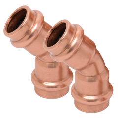 ZoomLock MAX 1-1/8&quot; 45° Elbow Press Fitting (Sold in Multiples of 2)