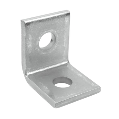 2-Hole 90° Angle Bracket, 2-1/4&quot; H x 1-5/8&quot; L x 1-5/8&quot; W