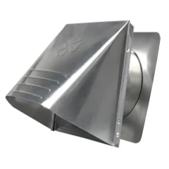 Aluminum Wall Vent Hoods with Flapper &amp; Screen