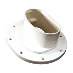 Rectorseal® Cover Guard™ Line Set Cover Wall Flange, 4-1/2&quot; (White)