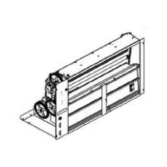 MicroMetl Vertical Economizer with Siemens Actuator, Genesis Ultra Low Leak, Dry Bulb, Barometric Relief