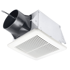Delta BreezElite ENERGY STAR® Qualified Ventilation Fan with Humidity Sensor 4&quot; or 6&quot; Round Duct, 80-110CFM, 0.5 Sones, 120Vac (Multi-Speed)
