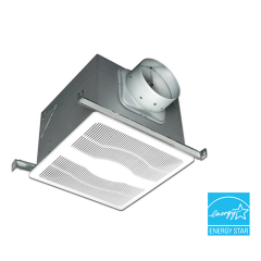 Air King® ENERGY STAR® Certified Humidity Sensing Exhaust Fan 6&quot; Round Duct, 30-130CFM, 0.3 Sones, 120Vac (Multi-Speed)
