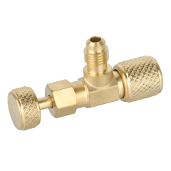 Backseat Control Valve 1/4&quot; SAE x 1/4&quot; O-Ring Coupler