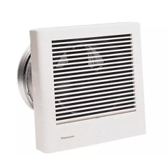 Panasonic WhisperWall™ Thru-the-Wall Ventilation Fan 8&quot; Round Duct, 70CFM, 1.1 Sones, 120Vac