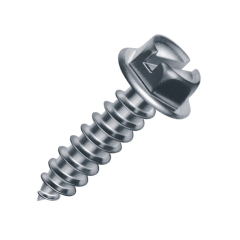 Malco® Drill-In Screws with Taper Point, 5/16&quot; Slotted Hex Head, 2&quot; L (250 pk)