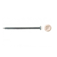 Malco® Zip-in® Register Screws with Taper Point, 1/4&quot; Slotted Hex Head, 3&quot; L (White - 150 pk)