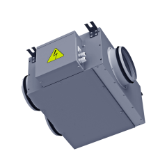 Mixed-Flow Reversible Fresh Air Fan 6&quot; Round Duct, 201CFM, 120Vac