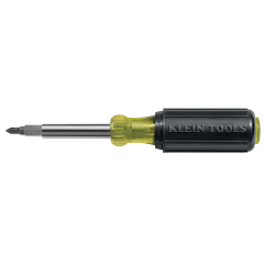 Klein Tools® 10-IN-1 Multi-Bit Screwdriver/Nut Driver #1 &amp; #2 Phillips, 3/16&quot; &amp; 1/4 Slotted, 1/4&quot; &amp; 5/16&quot; Hex, #1 &amp; #2 Square, #10 &amp; #15 TORX®