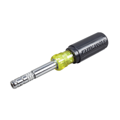 Klein Tools® Slide Drive™ 8-IN-1 Multi-Bit Screwdriver/Nut Driver #2 Phillips, 1/8&quot; &amp; 1/4&quot; Slotted, 1/4&quot; 5/16&quot; &amp; 3/8&quot; Hex &amp; Schrader Tip