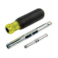 Klein Tools® 5-IN-1 Heavy-Duty Multi-Bit Nut Driver 3/16&#039;&#039;, 1/4&#039;&#039;, 5/16&#039;&#039;, 3/8&#039;&#039;, 9/16&#039;&#039;