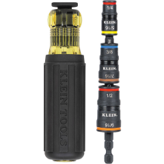 Klein Tools® 7-in-1 Impact Rated Flip Socket Set with Handle