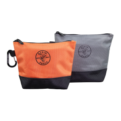 Klein Tools® Stand-Up Tool Pouch Zipper Bags (2pk)