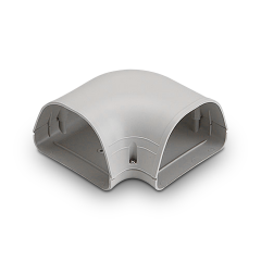 Rectorseal® Fortress® 122 Line Set Cover 90° Flat Elbow 4-1/2&quot; (White)