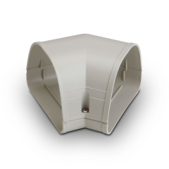 Rectorseal® Fortress® 122 Line Set Cover 45° Flat Elbow 4-1/2&quot; (Ivory)