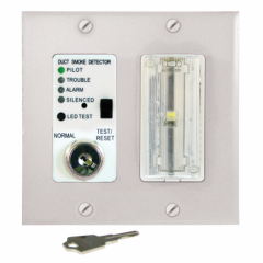 APC Control with Sounder, Clear Strobe Assembly with White Double Gang Cover Plate