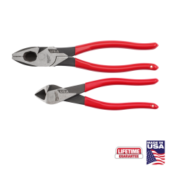 Milwaukee® 2 PC. Dipped Grip Cutting Pliers Set