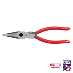 Milwaukee® 8&quot; Long Nose Dipped Grip Pliers