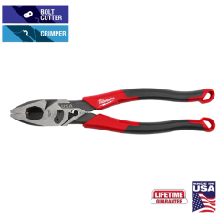 Milwaukee® Lineman&#039;s Comfort Grip Pliers w/ Crimper and Bolt Cutter, 9&quot;