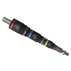Malco® C-RHEX® 7-in-1 Flip Bit, T25, 1/4&quot;, 5/16&quot;, 11/32&quot;, 3/8&quot;, 7/16&quot; &amp; 1/2&quot;