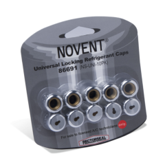 Novent Access Valve Caps 1/4&quot; (10pk - Silver)