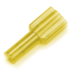 Totaline® Mating Fully Insulated Female Quick Disconnects 12-10 AWG, .250mm, 30pk (Yellow)