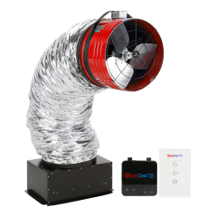 QuietCool® Trident Pro 3.3X Whole House Fan with RF Controls 2,890  to 3,216CFM, 120Vac (1,072 to 1,608 sq. ft.)