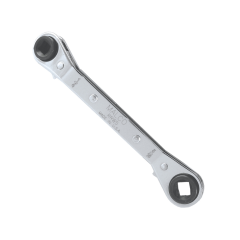 Malco® Offset Refrigeration Ratchet Wrench with Square Shanks 1/4&quot; &amp; 3/8&quot; x 5-3/8&quot; Long