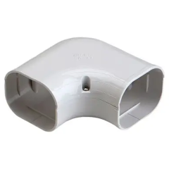 Rectorseal® Slimduct® 77 Line Set Cover 90° Flat Elbow 2-3/4&quot; (White)